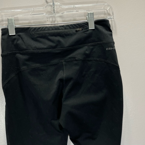 Nike Women’s Black Drawstring Waist Power Epic Run Athletic Leggings - Picture 10 of 12